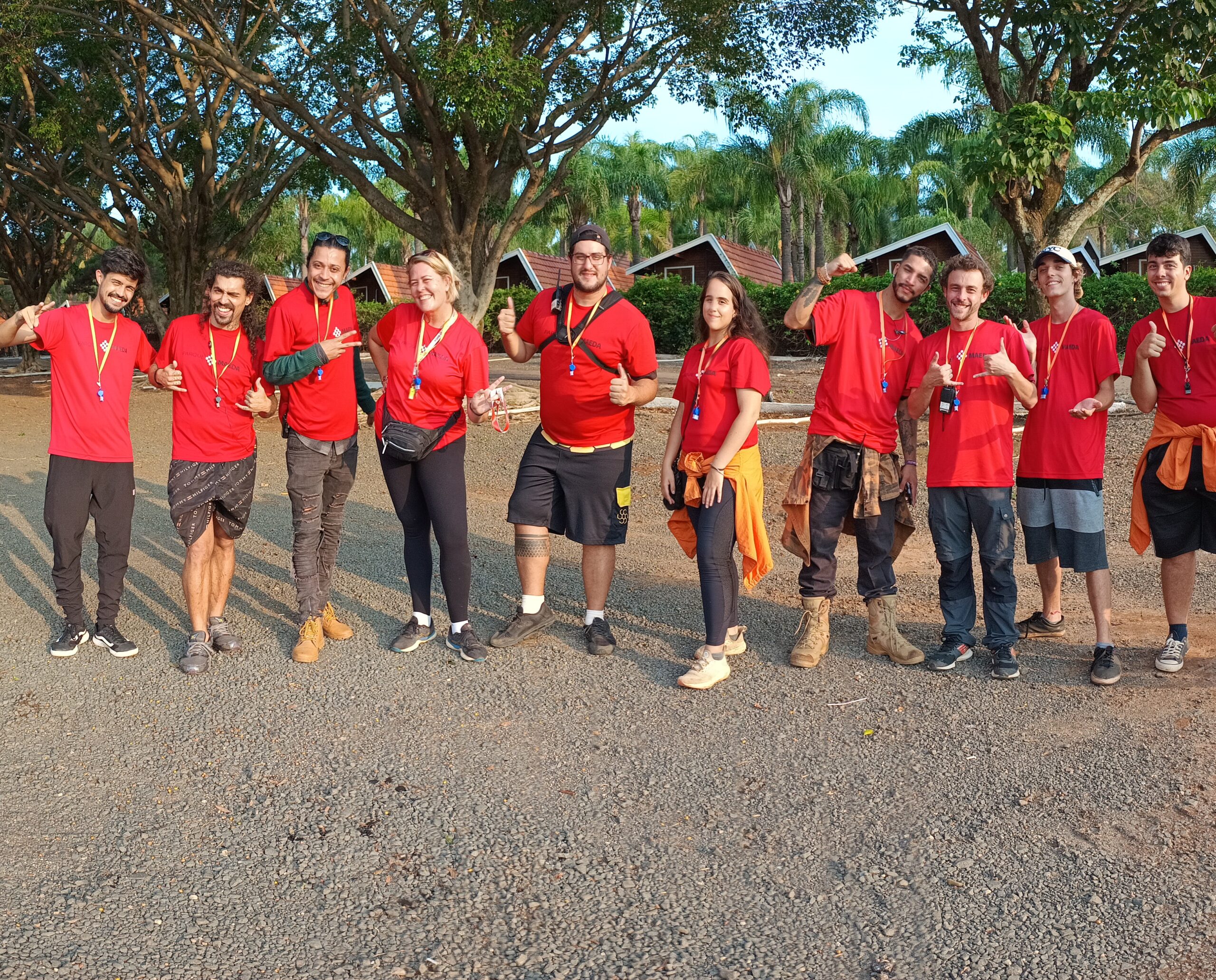 Equipe no Parque Maeda